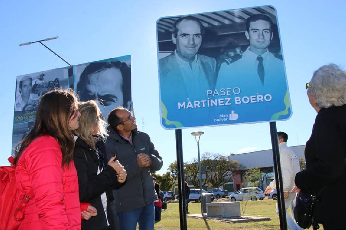 LA MUNICIPALIDAD DE BOLÍVAR RINDIÓ HOMENAJE A JORGE Y JORGITO MARTÍNEZ BOERO